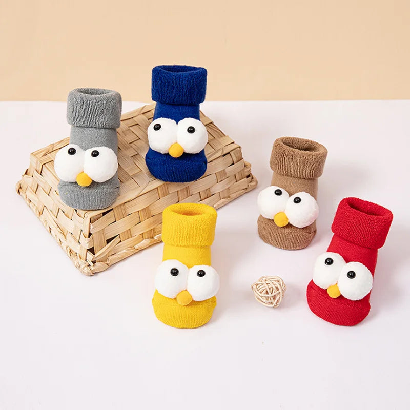 Cartoon big eyes baby socks