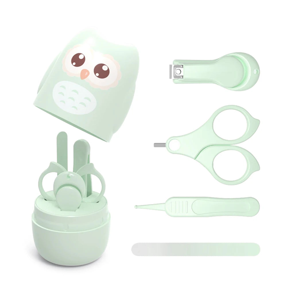 Baby Nail Clipper Set with Storage Box Newborn Nail Clipper Scissors File Tweezers Infant Nail Care Set Nursery Kit Nail Care