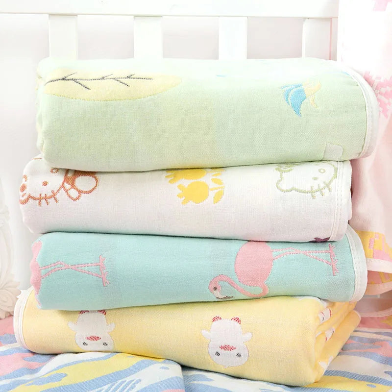 Baby Thick Blanket Muslin Cotton 6 Layers Beddings