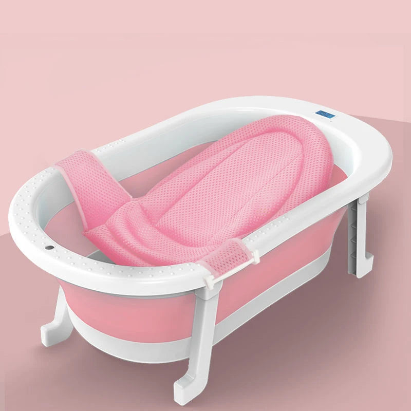 Toddlers Bath Tub Silicone Foldable Baby Take A Bath Bathtub Non-Slip Foot Bath Bucket Folding Bathtub Bathroom Basket Tub