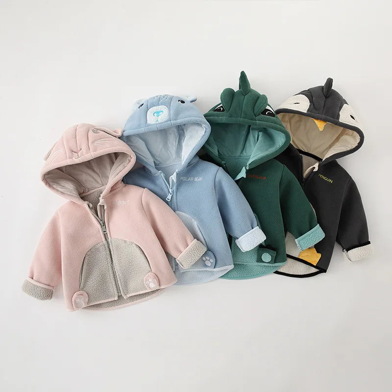 Baby Girl Clothes Winter Polar Fleece Jacket Baby Jacket  Baby Winter Clothes  Baby Coats Hooded Top Baby Clothes High Quality