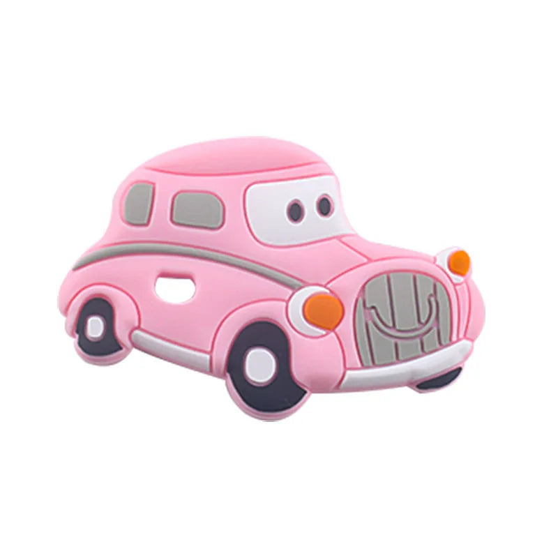 BPA Free 1pc Car Shaped Silicone Baby Teether Rodent Baby Teething Toys Chewable Baby Products Nursing Gift For Baby Boy