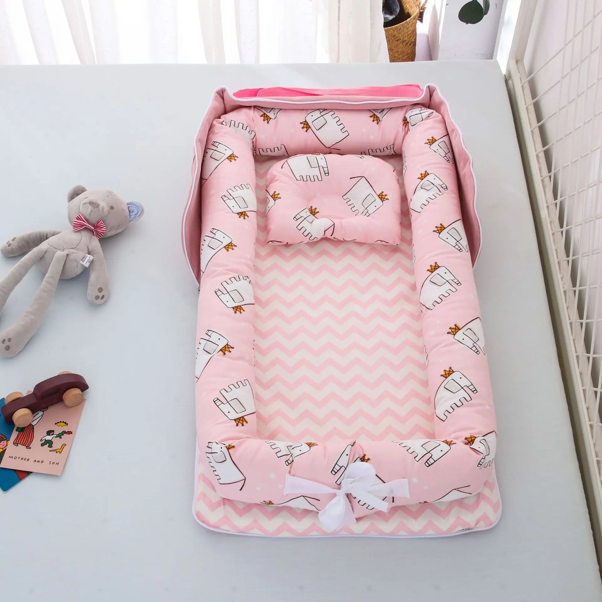 Baby Nest Travel Bed Infant Cotton Cradle Crib