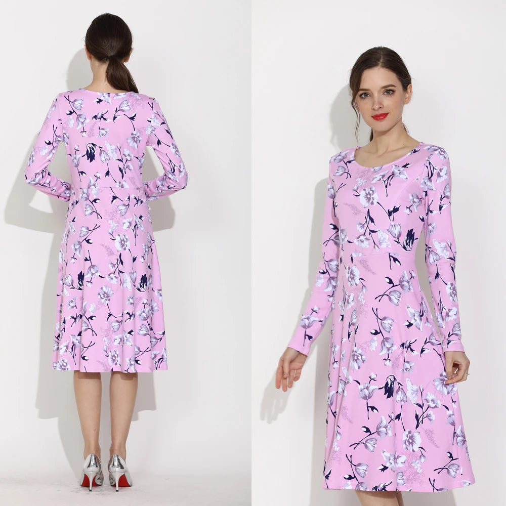 Solid Long Sleeve Maternity Clothes Nursing Breastfeeding Dresses Moms Feeding Wear S M L XL XXL Free Shipping