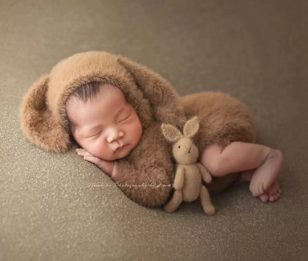 Fuzzy Newborn Knitting Pattern Newborn Bunny Romper