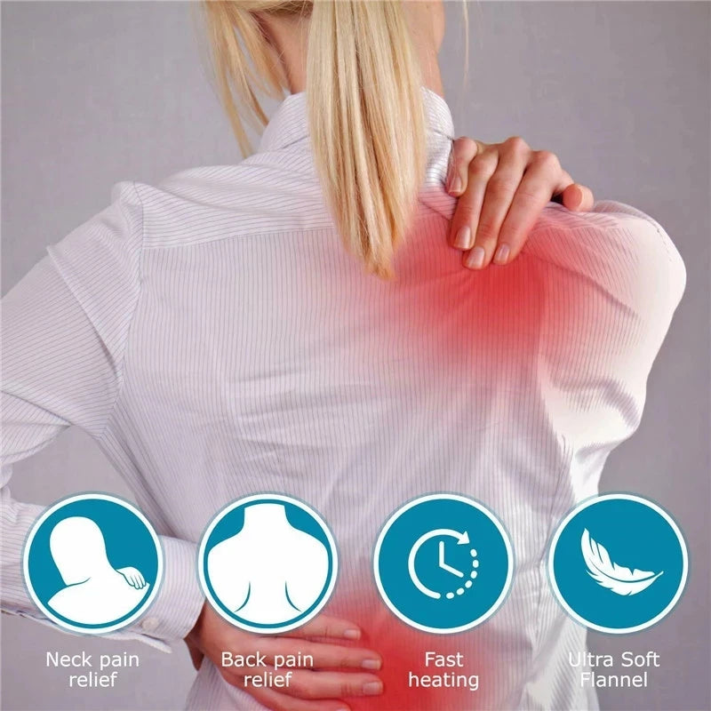 Electric Heating Shoulder Neck Heating Pad Warming Blanket Electric Heating Shoulder Wrap Pain Relief Temperature Controller