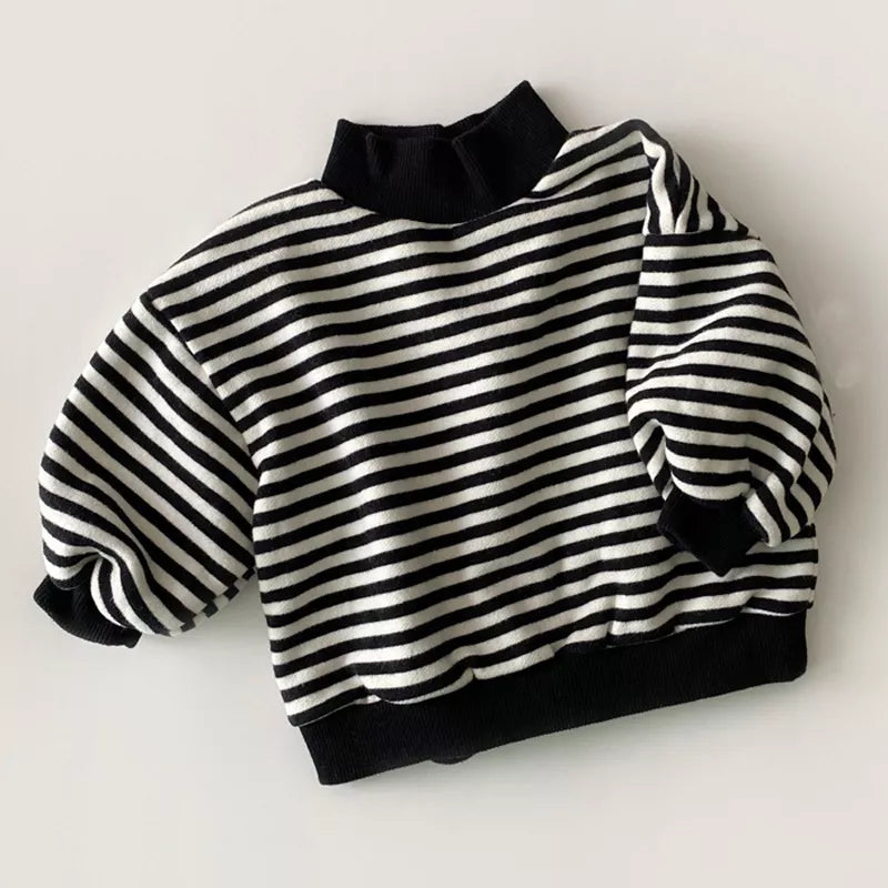 Baby Thicken Warm High-neck Sweatshirt