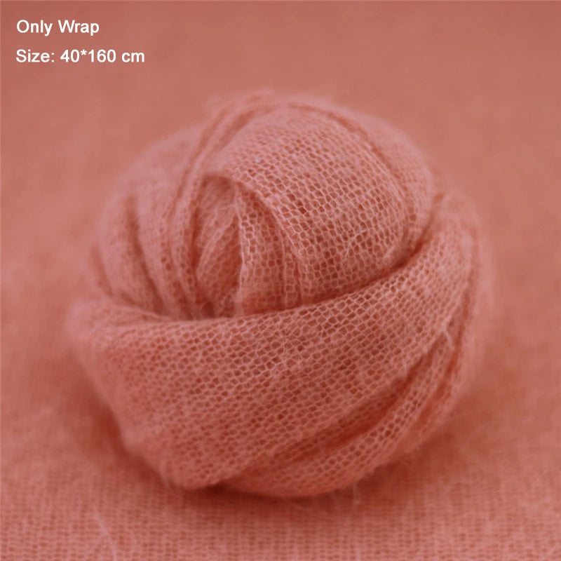 Big Size Newborn Baby Photograpgy Wraps Backdrop Blanket Mohair Infant Stretch Photo Props Background Shoot Studio 140*160cm