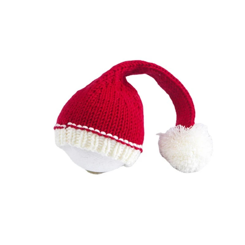 Baby Knitting Wool Christmas Hat Newborn Photography Props