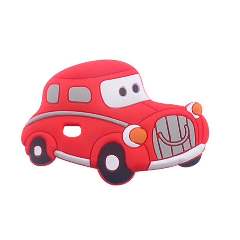 BPA Free 1pc Car Shaped Silicone Baby Teether Rodent Baby Teething Toys Chewable Baby Products Nursing Gift For Baby Boy
