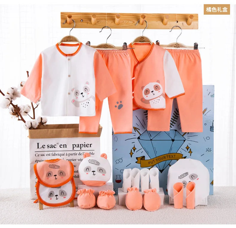 new arrival newborn baby underwear supplies baby gift box set 18 pcs newborn warm clothes cotton suit baby supplies gift box