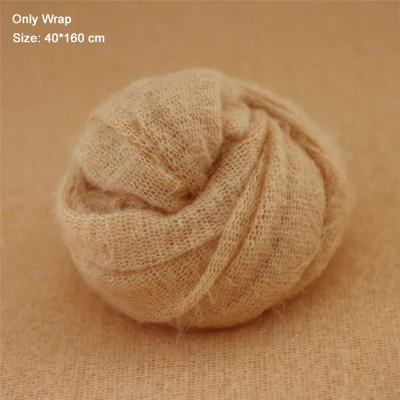 Big Size Newborn Baby Photograpgy Wraps Backdrop Blanket Mohair Infant Stretch Photo Props Background Shoot Studio 140*160cm