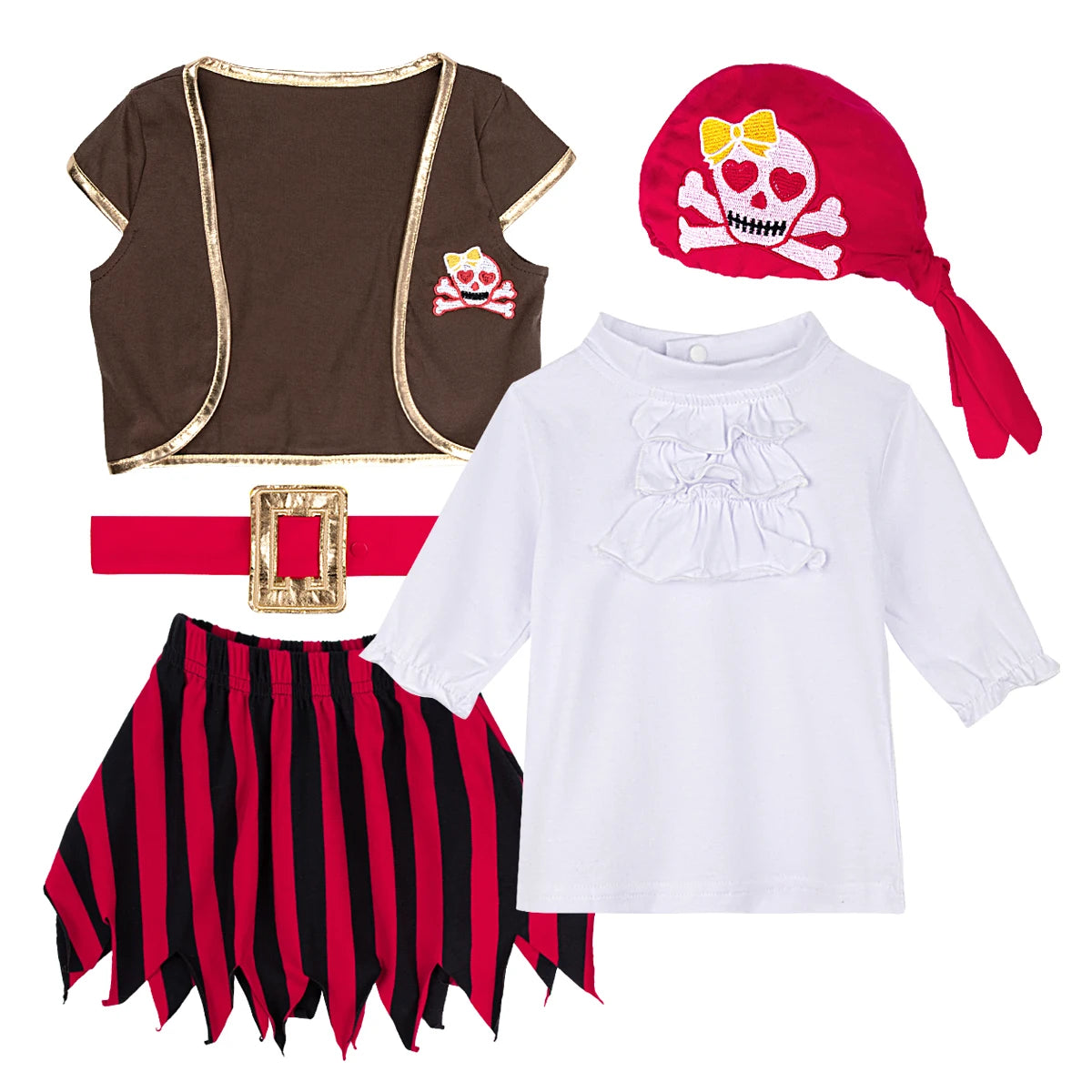 Baby Pirate Costume Infant Captain Carnival Cosplay