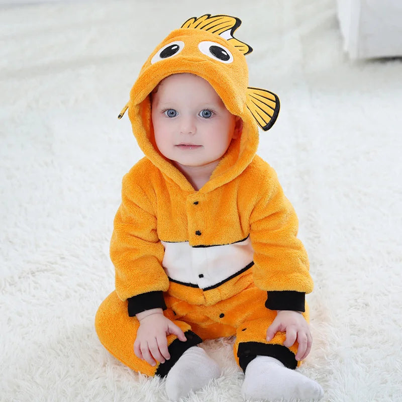 Cosplay Baby Romper Cartoon Nemo Winter Costume