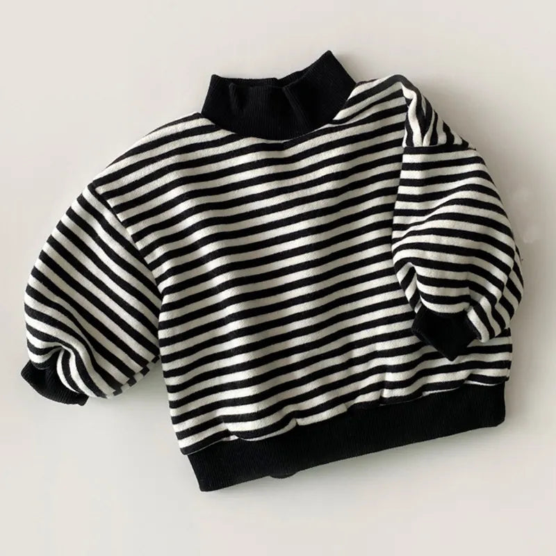 Baby Thicken Warm High-neck Sweatshirt