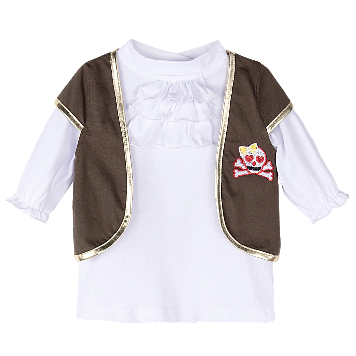 Baby Pirate Costume For Girls Infant Captain Carnival Fancy Dress Party Outfit Toddler Cosplay Dionysia Clothing Set