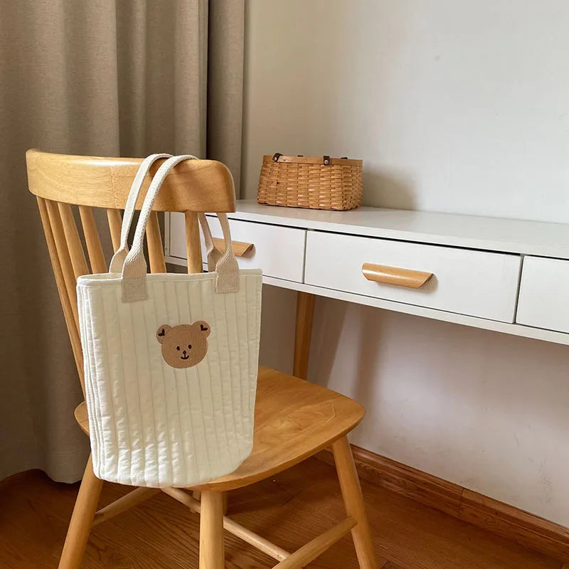 Botique Baby Diaper Bags Bear Embroidery Mommy Bags