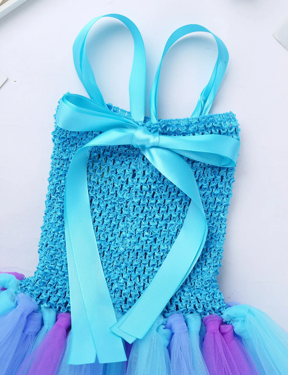 Princess Dress Up Mermaid Tulle Tutu Dresses With Headband