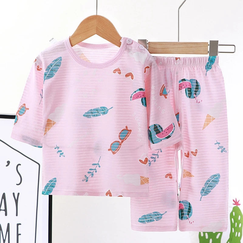 Cotton Set for Kids Baby Pajamas Clothes