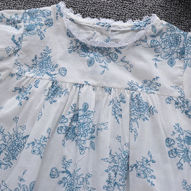 Korean Style Infant Baby Girls Flower Cotton Jumpsuit One piece Outfit Newborn Baby Romper Summer Baby Girls Clothes