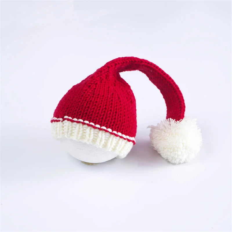 Baby Knitting Wool Christmas Hat Newborn Photography Props