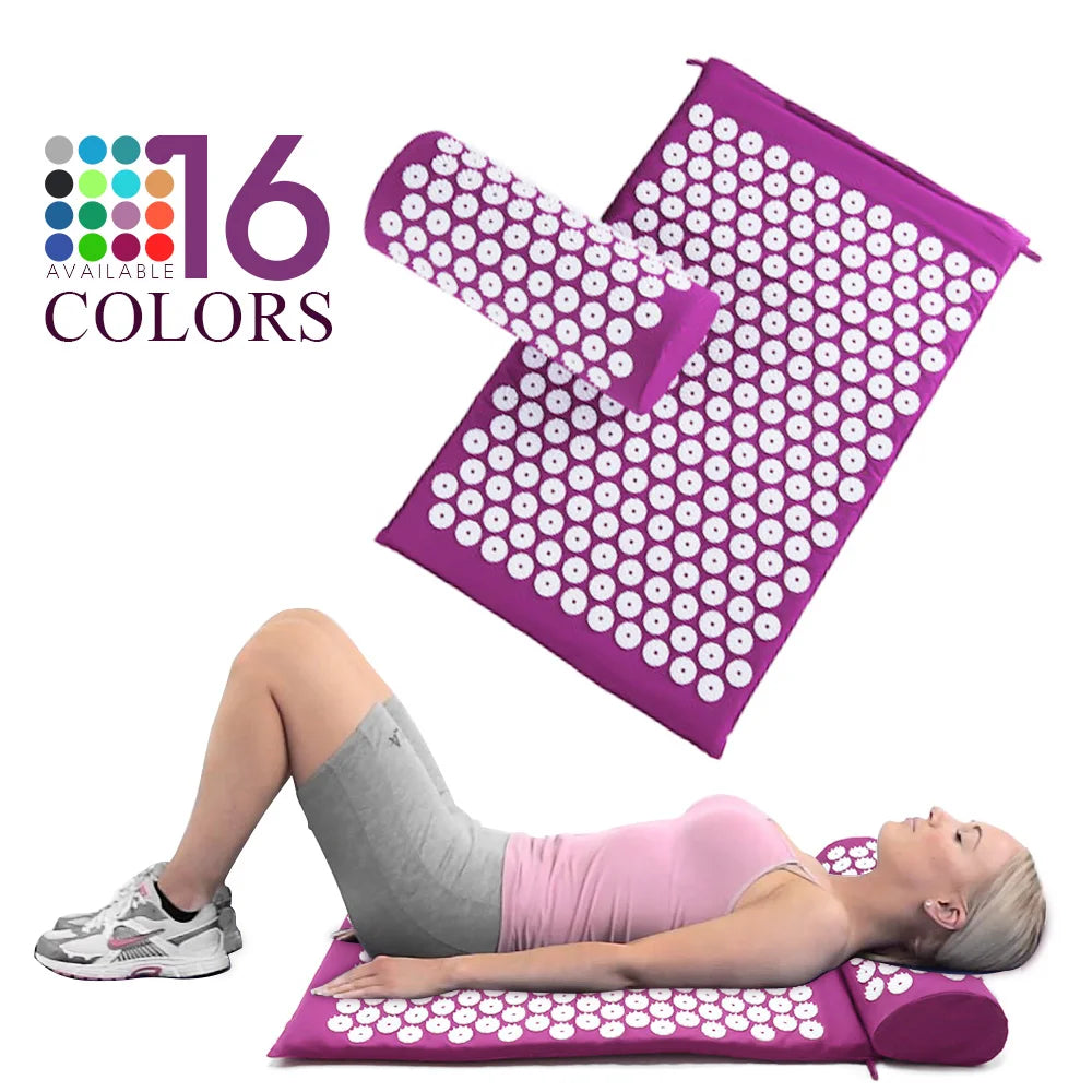 Massager Mat Acupressure Sets With Pillow/Mat Relieve Stress
