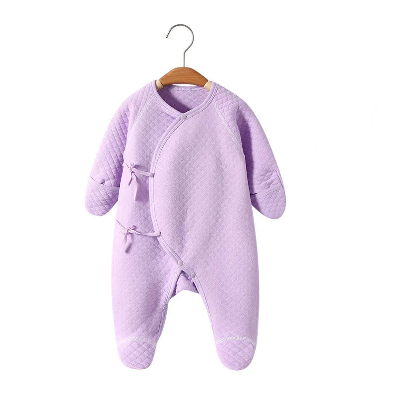Newborn Jumpsuit Clothes Baby Cotton Jumpsuit Winter Boneless