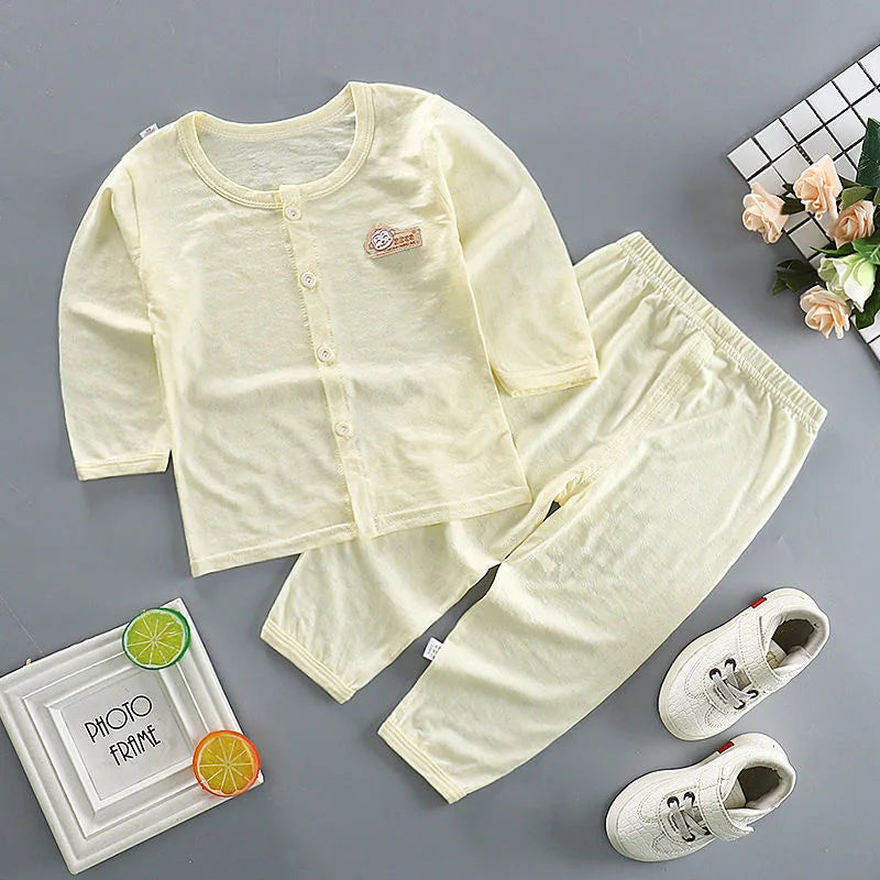 Pure Cotton Sets For Girls Baby Summer Sleepwear
