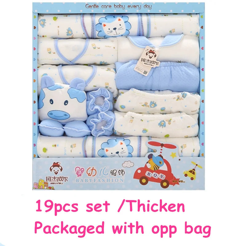 Baby Clothes Set For Newborn Bibs Cap Socks Blanket Cotton