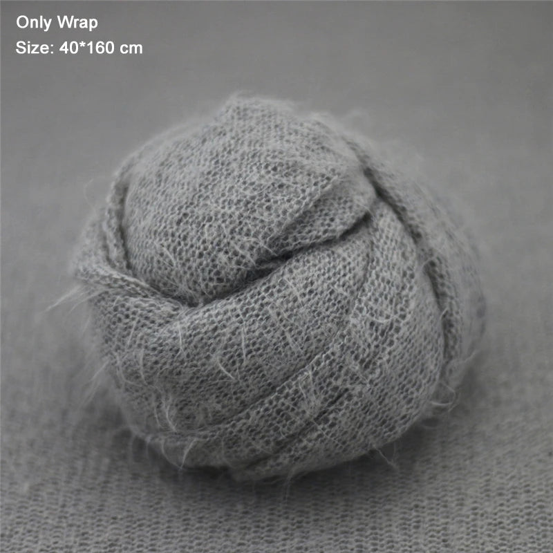 Big Size Newborn Baby Photograpgy Wraps Backdrop Blanket Mohair Infant Stretch Photo Props Background Shoot Studio 140*160cm