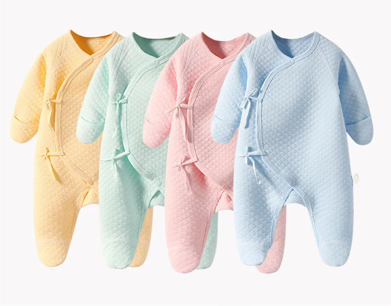 Newborn Jumpsuit Clothes Baby Cotton Jumpsuit Winter Boneless