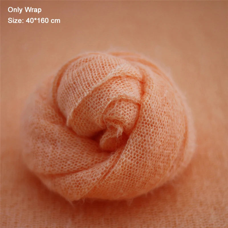 Big Size Newborn Baby Photograpgy Wraps Backdrop Blanket Mohair Infant Stretch Photo Props Background Shoot Studio 140*160cm