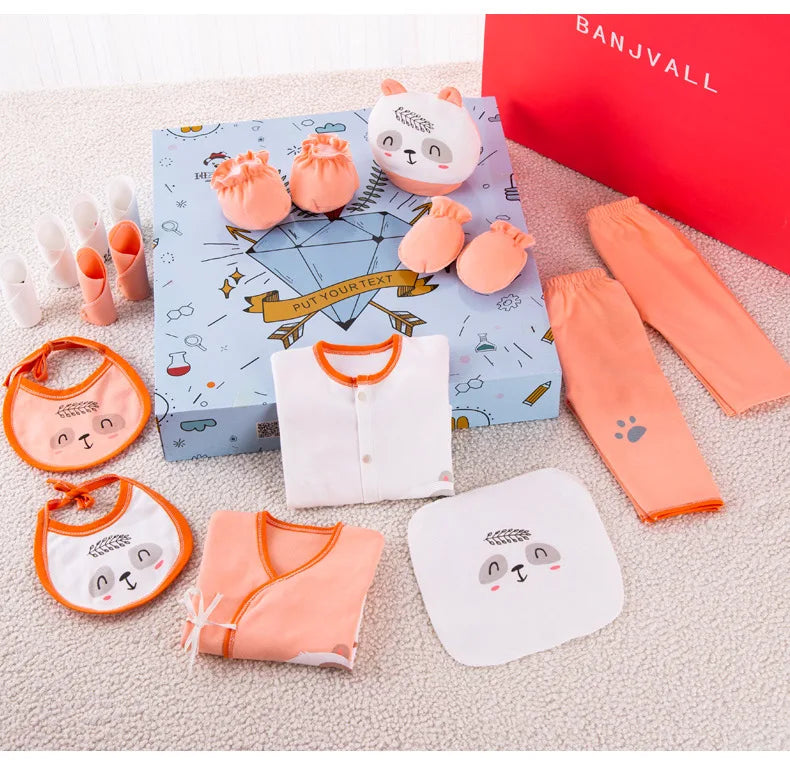 new arrival newborn baby underwear supplies baby gift box set 18 pcs newborn warm clothes cotton suit baby supplies gift box