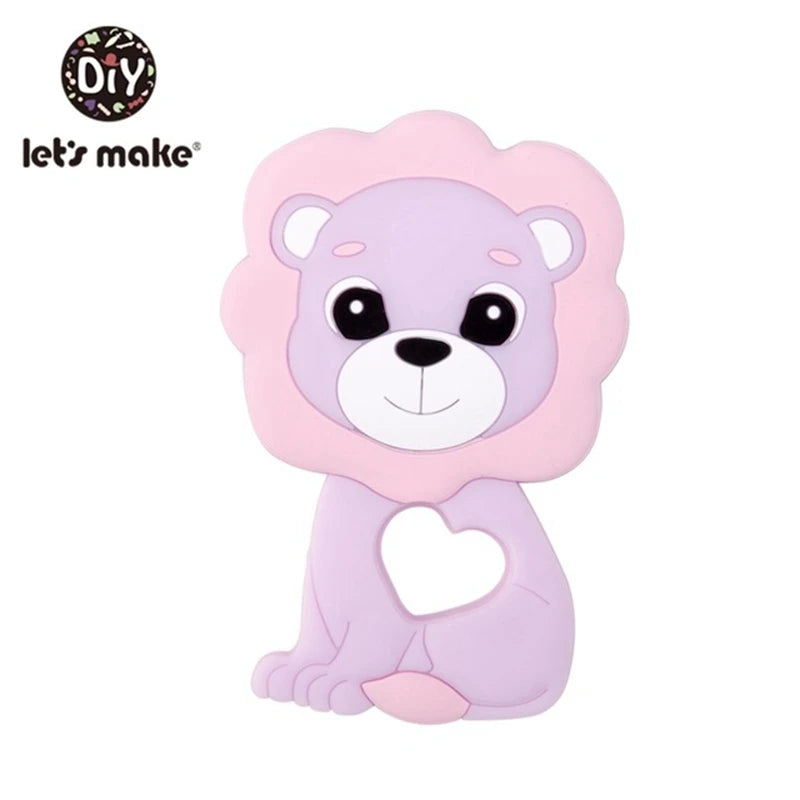 Let's Make Baby Teether 1pc Rodent Cartoon Animal Food Grade Silicone Teether BPA Free Koala Bear Teether For Teeth Tiny Rod