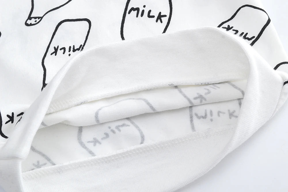 Newborn Baby White T-shirt Tops+Pants+Headband Cute 3Pcs Set