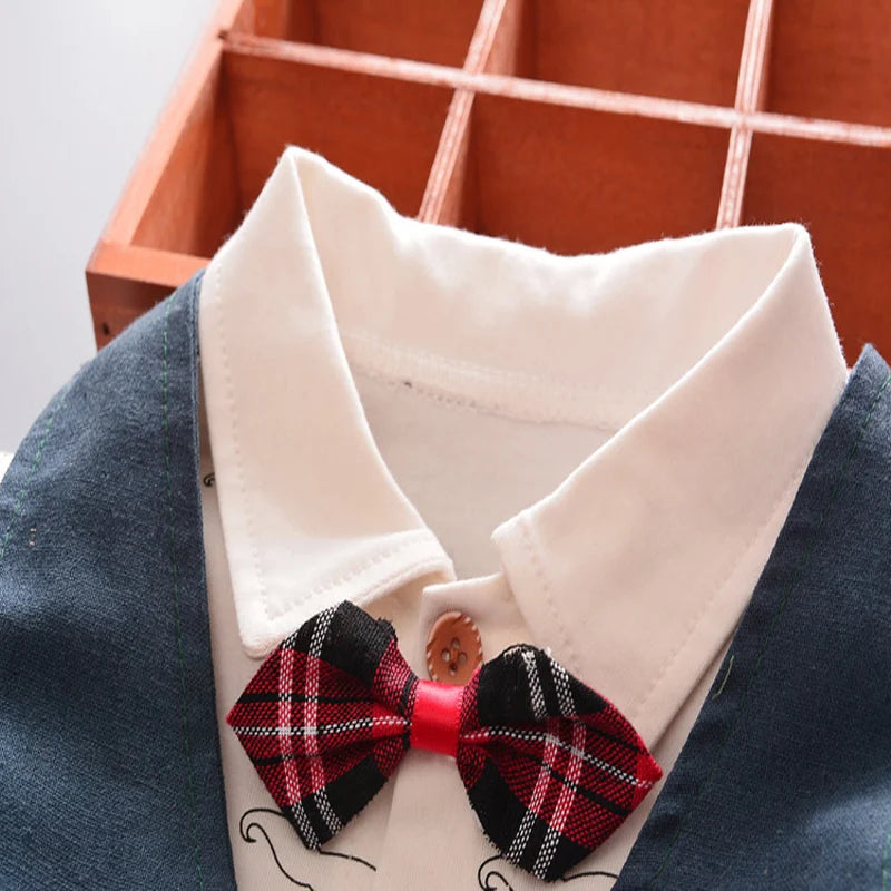 Spring 3pcs suit for babies cloth kid boy clothing sets