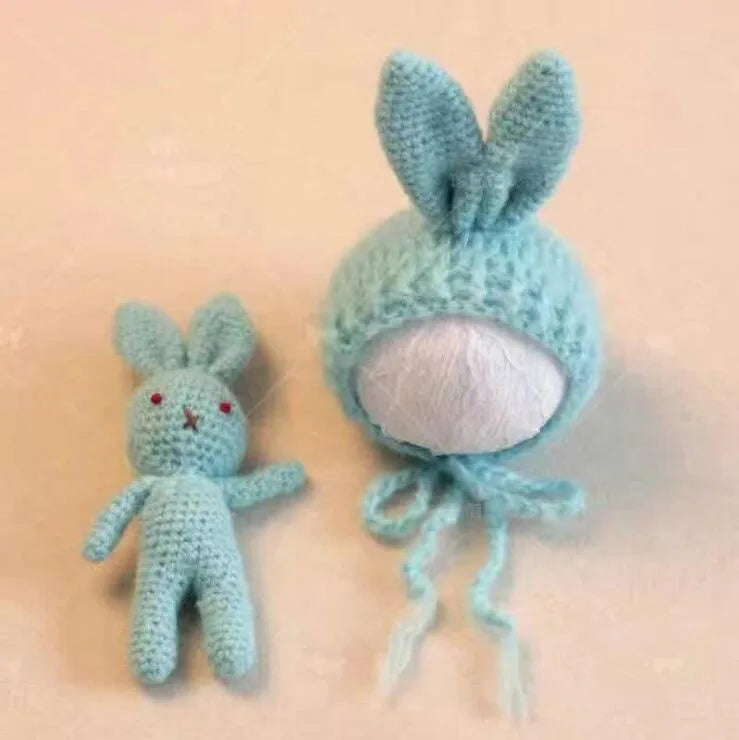 Newborn Cartoon chicken Doll Crochet Knit Accessory