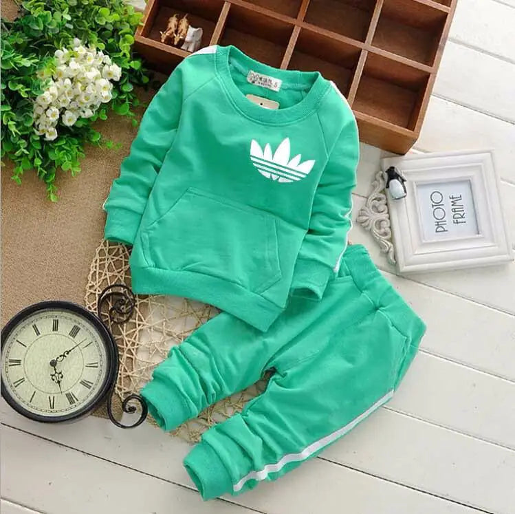 Brand Baby Boy Sweatshirts Sports Pants Autumn Clothing Set