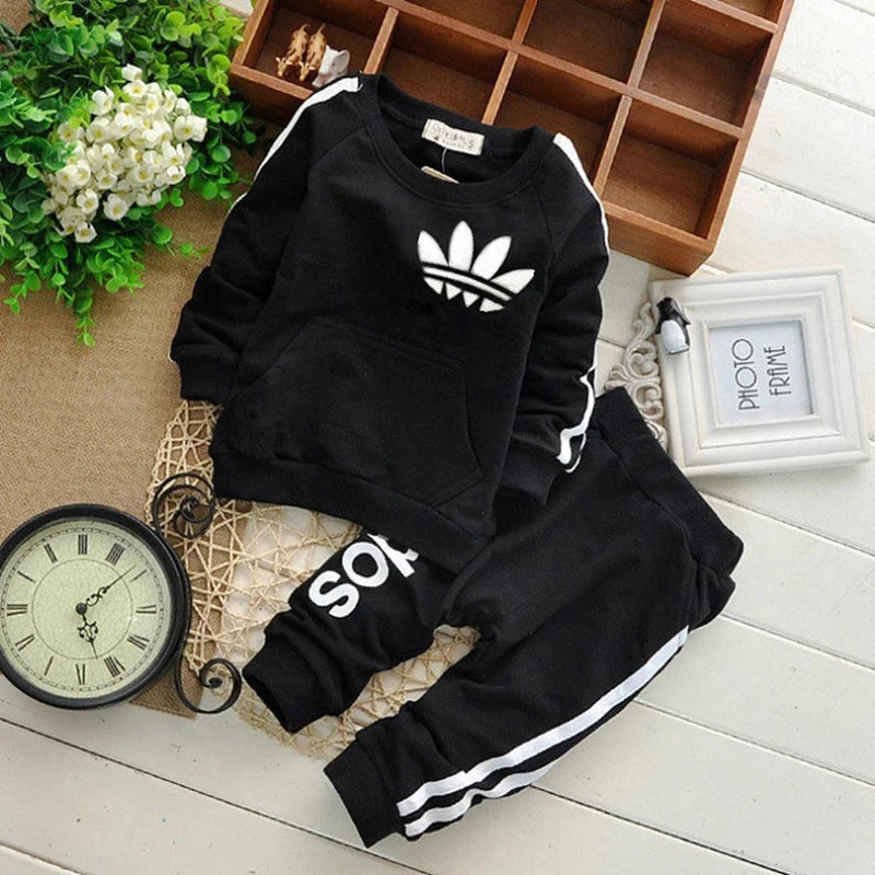 Brand Baby Boy Sweatshirts Sports Pants Autumn Clothing Set