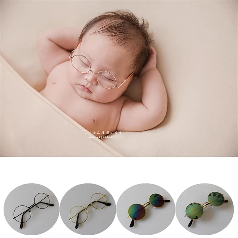 Newborn Photography Props Baby Photo Shoot Glasses Accessories Tiny Girl Boy Fotografia Props Baby Picture Shoot Studio Stuff