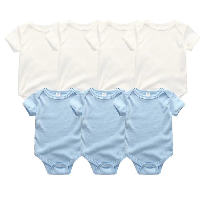 Newborn Baby Clothing 7Pcs/Lot Infant Bodysuits 100%Cotton
