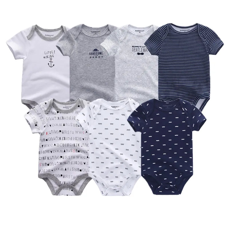 Newborn Baby Clothing 7Pcs/Lot Infant Bodysuits 100%Cotton