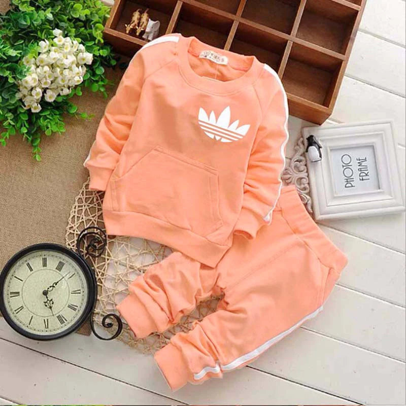 Brand Baby Boy Sweatshirts Sports Pants Autumn Clothing Set