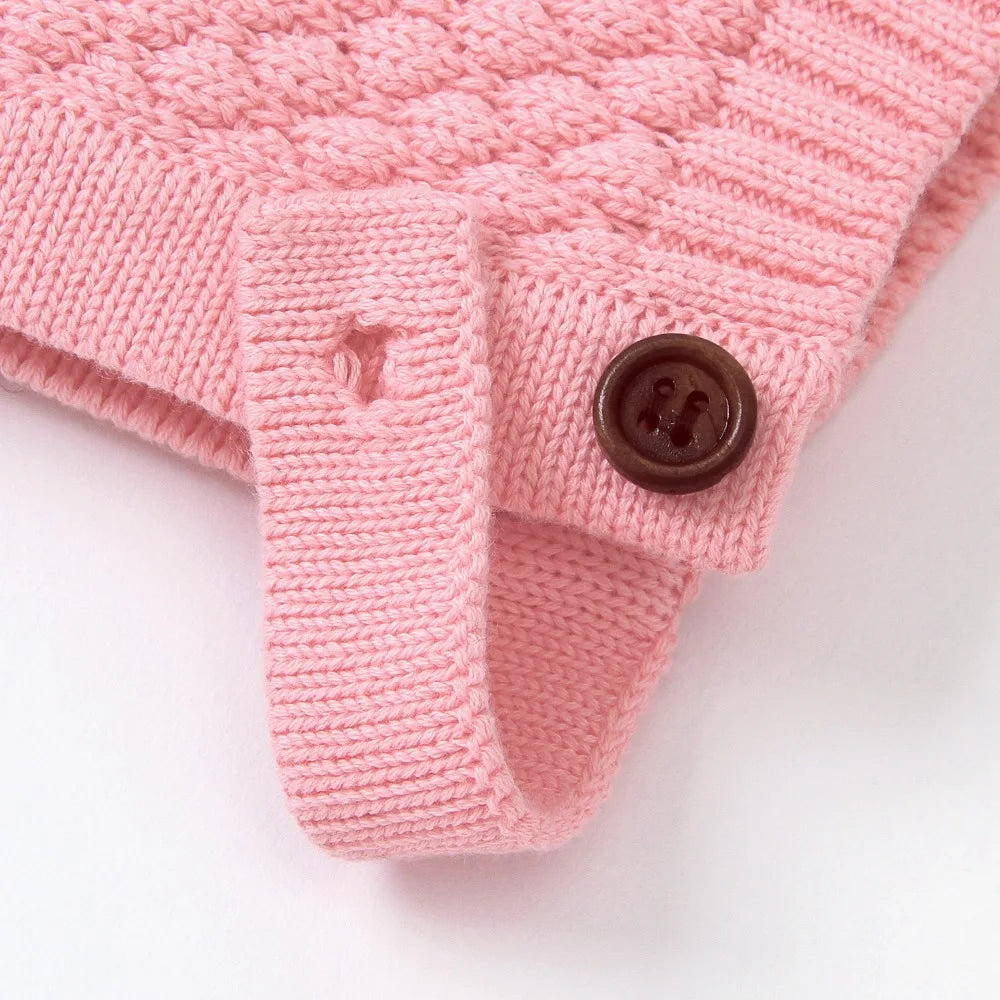 Baby Rompers Long Sleeve Infant Boys Girls Jumpsuits Clothes Autumn Solid Knitted Newborn Toddler Kids Overalls One Piece 0-18M