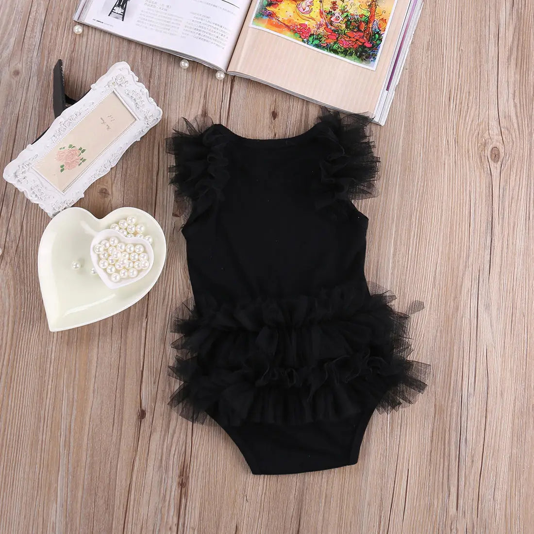 Infantil Baby Girls Bow Little Black Dress Fashion