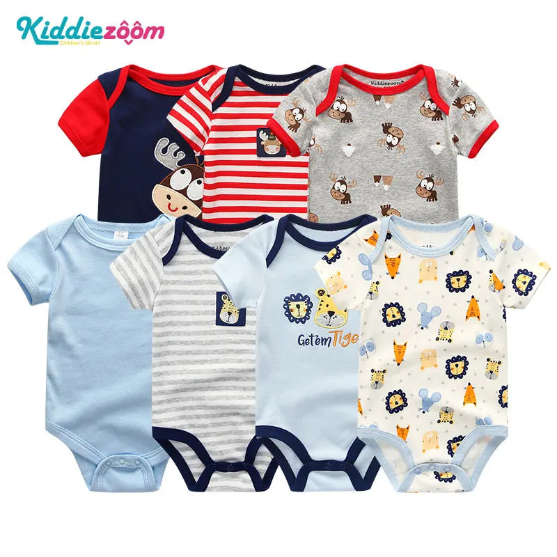 Newborn Baby Clothing 7Pcs/Lot Infant Bodysuits 100%Cotton
