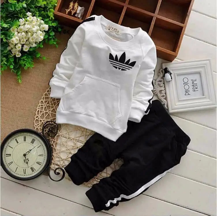 Brand Baby Boy Sweatshirts Sports Pants Autumn Clothing Set