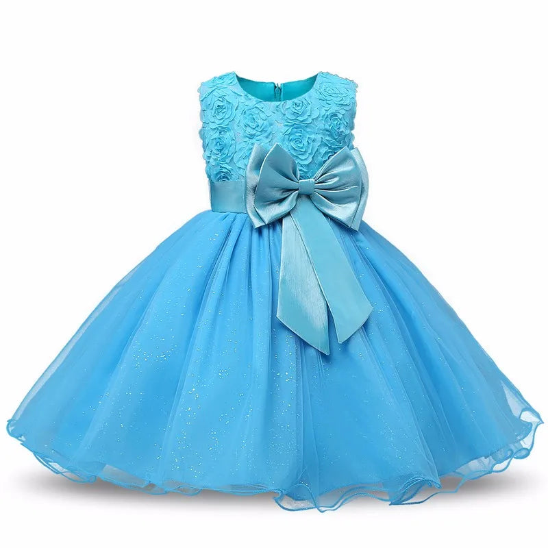 Princess Flower Girl Dress Summer Tutu Dresses Girls Children's Costume Teenager Wedding Birthday Clothes Party Prom Play Mats