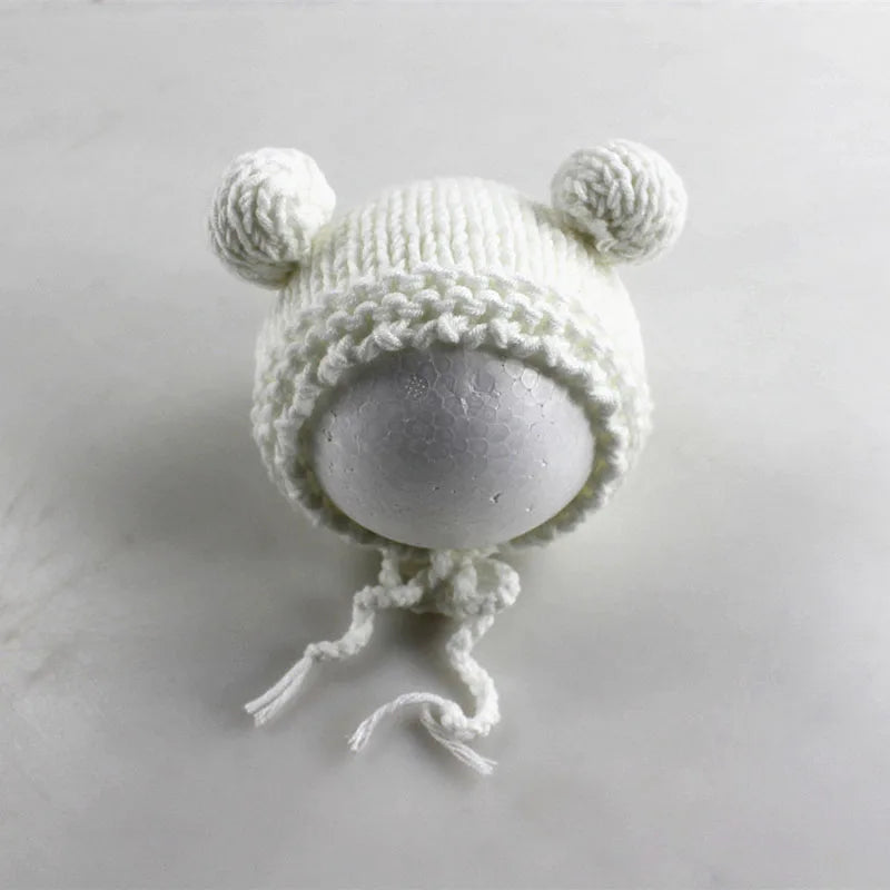 Baby Infant Knitting Crochet Rabbit Hat With Doll Outfits