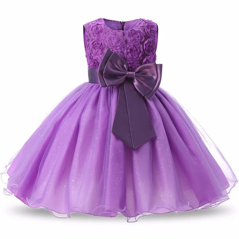 Princess Flower Girl Dress Summer Tutu Dresses Girls Children's Costume Teenager Wedding Birthday Clothes Party Prom Play Mats